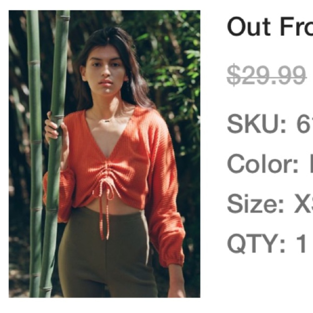 UO Center Tie Crop